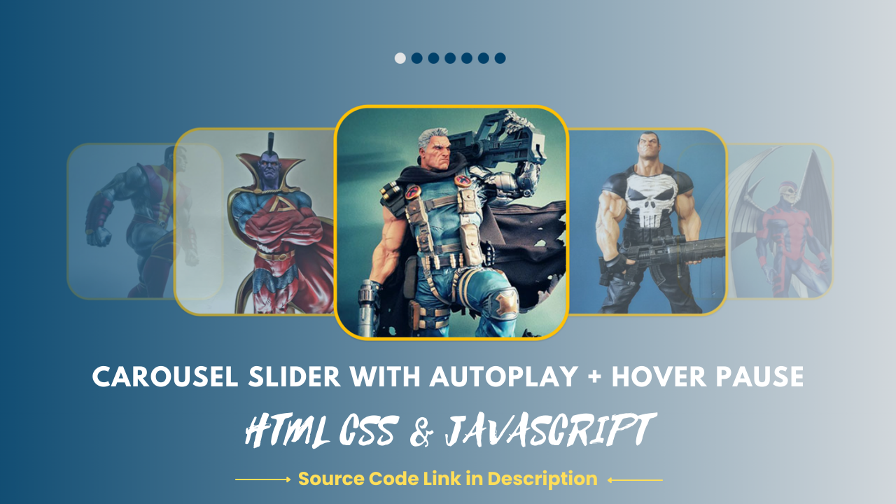 Autoplay Carousel With Hover Pause Using Html Css And Js
