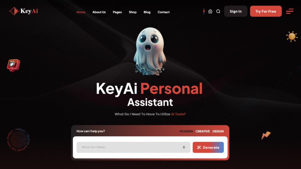AI Generator Website Template Using HTML CSS JavaScript 6 AI Generator Website