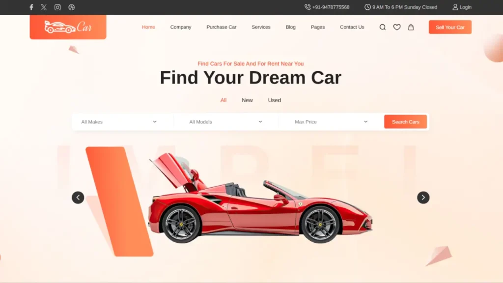Car Website Using HTML CSS and JavaScript – Complete Website Project Guide 8 Car Website Using HTML CSS JavaScript
