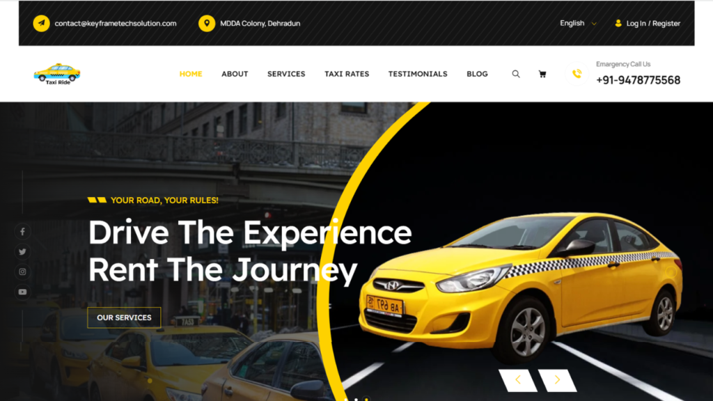 Taxi Service Website Template, Design & Complete Booking Website Guide 3 Taxi Service Website Template