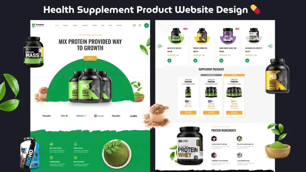 Health Product Landing Page Design: Complete Guide for High Converting Websites 2 Health Supplement Landing Page