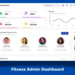 Fitness Admin Dashboard Using HTML CSS JavaScript