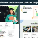 Animated Online Course Website Project