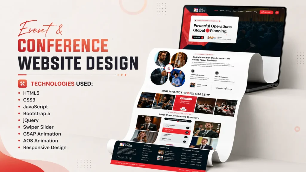 event conference website template