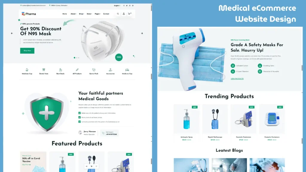 Medical Website HTML CSS Project