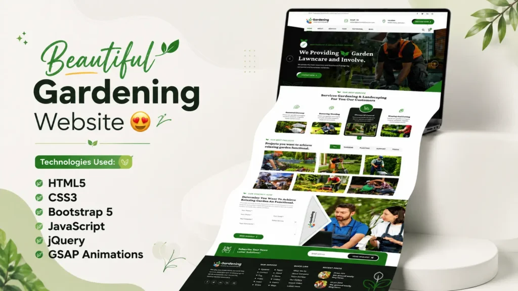 landscaping website source code