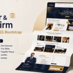 modern law firm website design using html css bootstrap