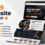 modern sports website design
