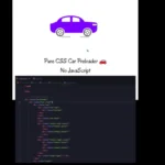Pure CSS Car Preloader Animation