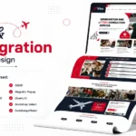 Visa & Immigration Website Design in HTML Bootstrap