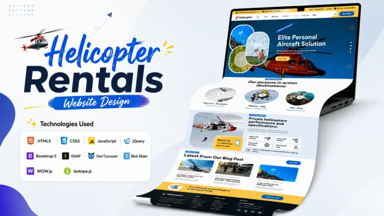 Terms and Conditions 3 Helicopter Rentals Website Design