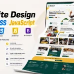Modern Website Design HTML CSS JavaScript