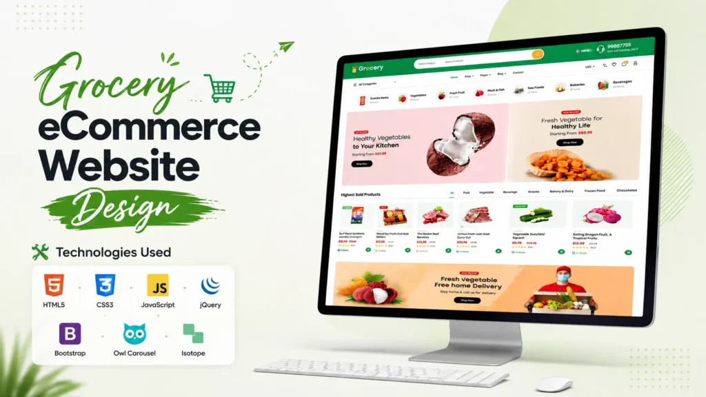 Grocery eCommerce Website Design
