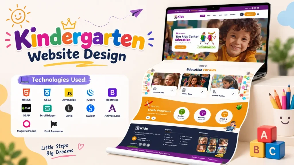 Kindergarten Website Design