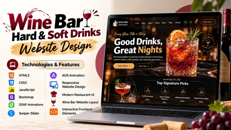 Disclaimer 2 Wine Bar Website Design